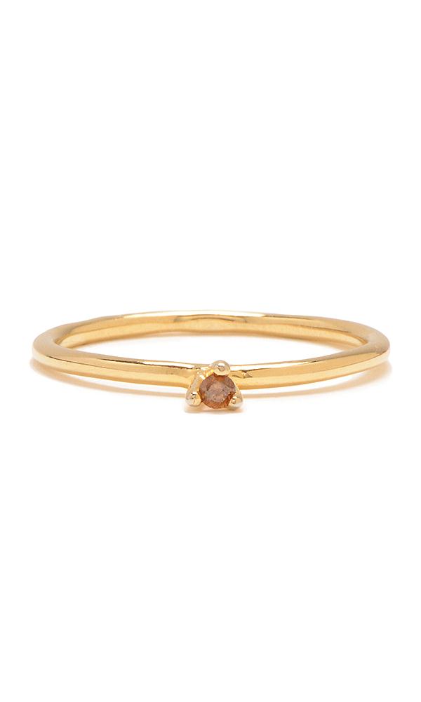 simple gold diamond ring
